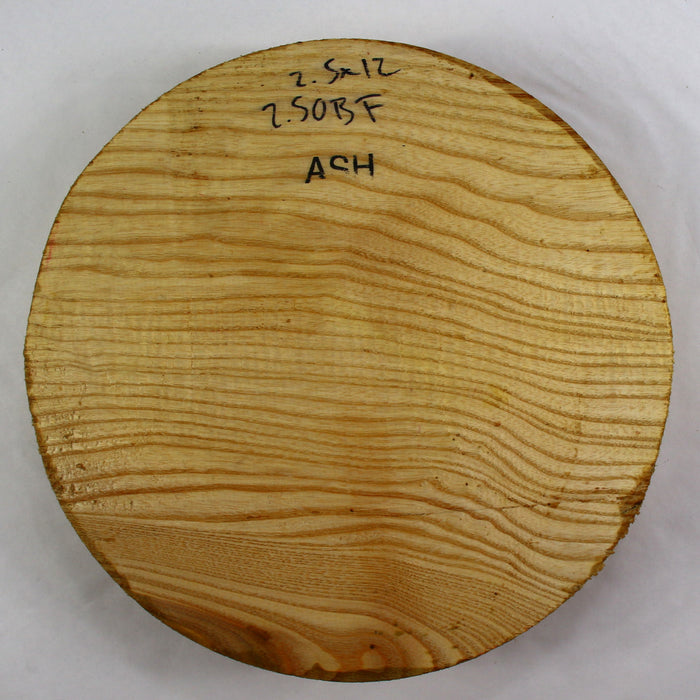 Ash Round 12" x 2.5" Thick - Stock #40085