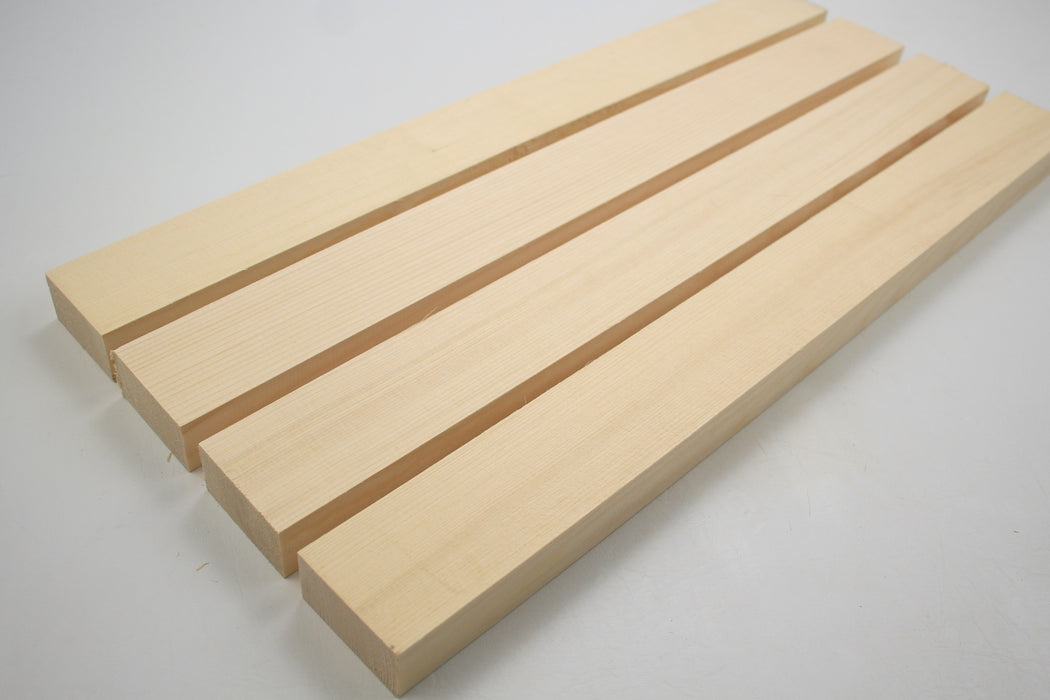 Engelmann Spruce Bracewood, 4 blocks. 0.9" (2.5cm) Thick - Stock #40393
