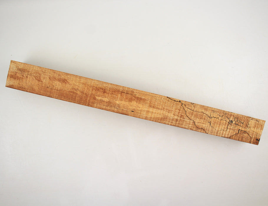 Maple Spalted Spindle, 59cm x 5.6cm x 5.6cm (23.2" x 2.2" x 2.2") - Stock #40847