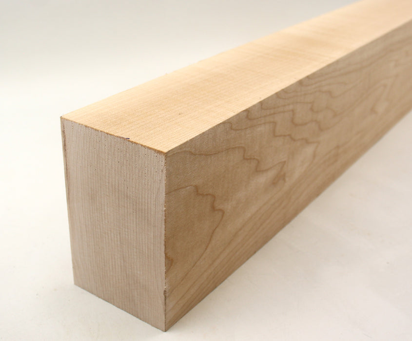 Maple Flame Neck Blank, 2A, Figured, 24"x 4.5" x 2.9" Thick - Stock# 40993