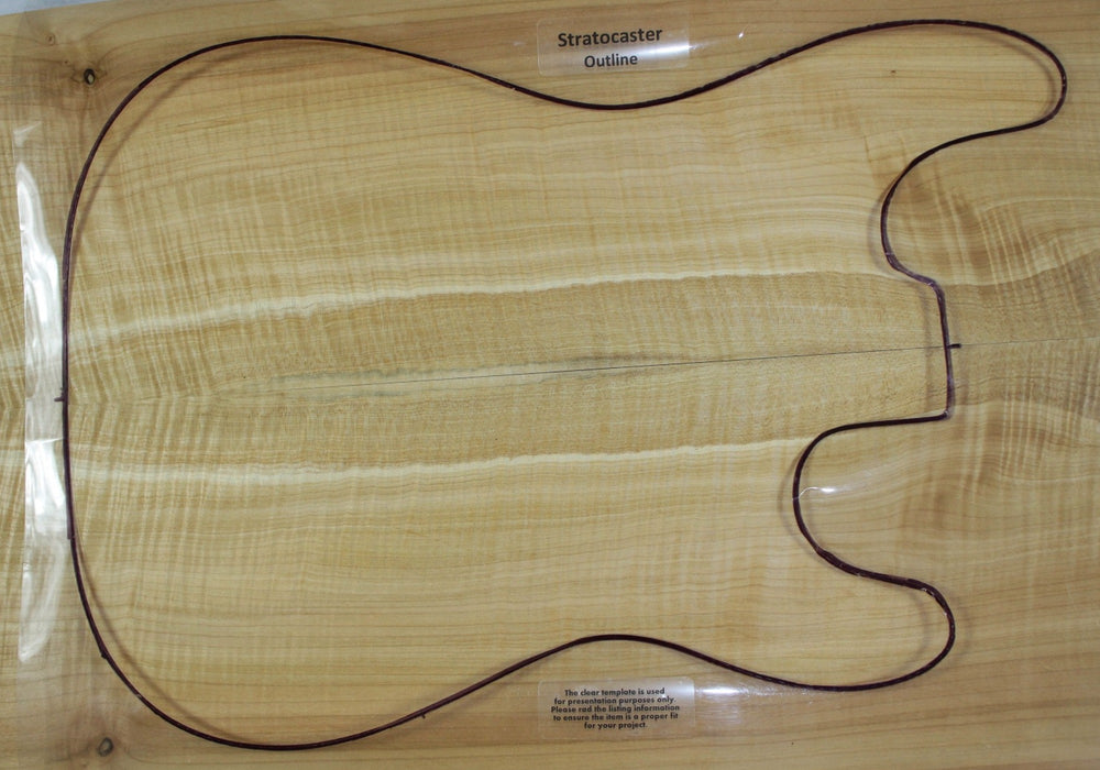 Maple Flame Guitar set, 0.23" thick (+3A FIGURED) - Stock# 3-0022
