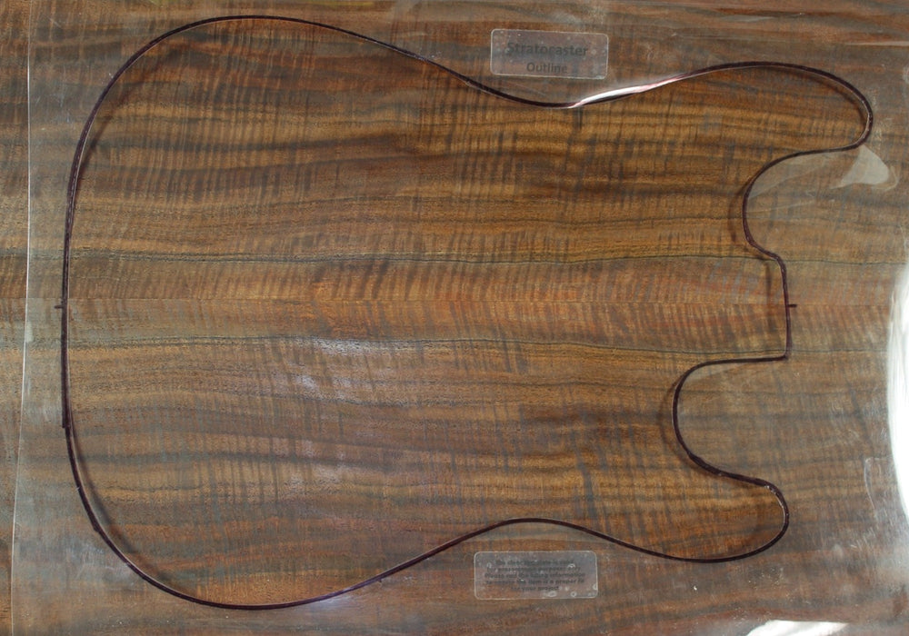 Claro Walnut Guitar set, 0.22" thick (+4A HIGHLY FIGURED) - Stock# 3-0035