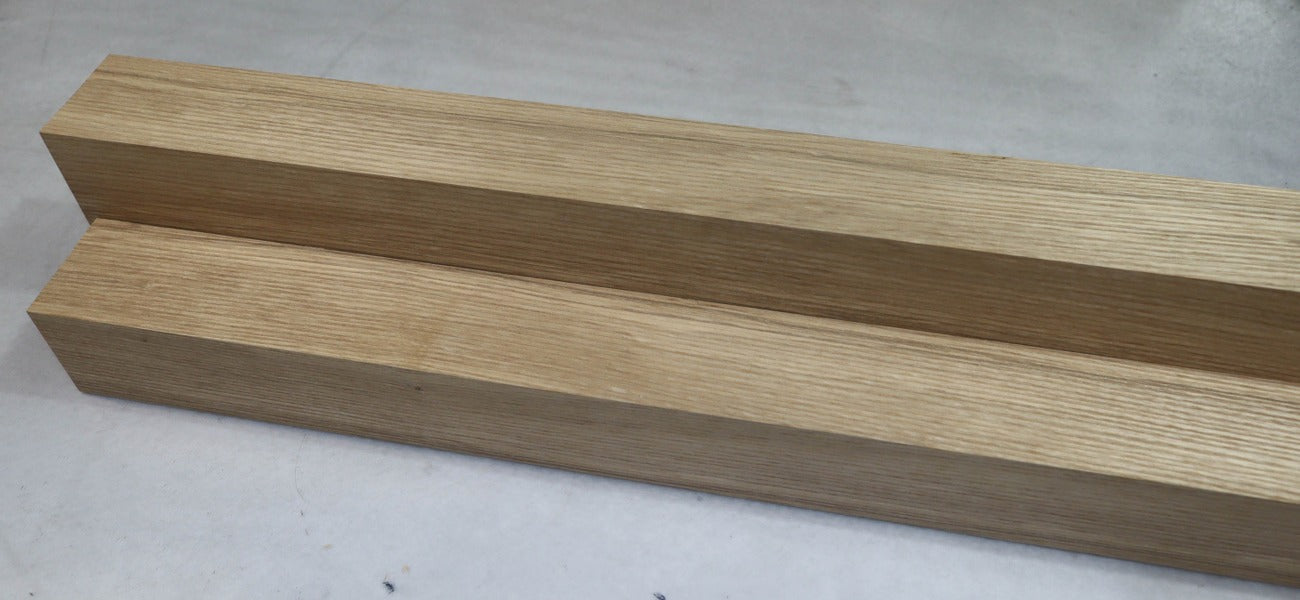 White Ash Spindles, 2 piece, 2.2" x 23" each- Stock# 2-8070