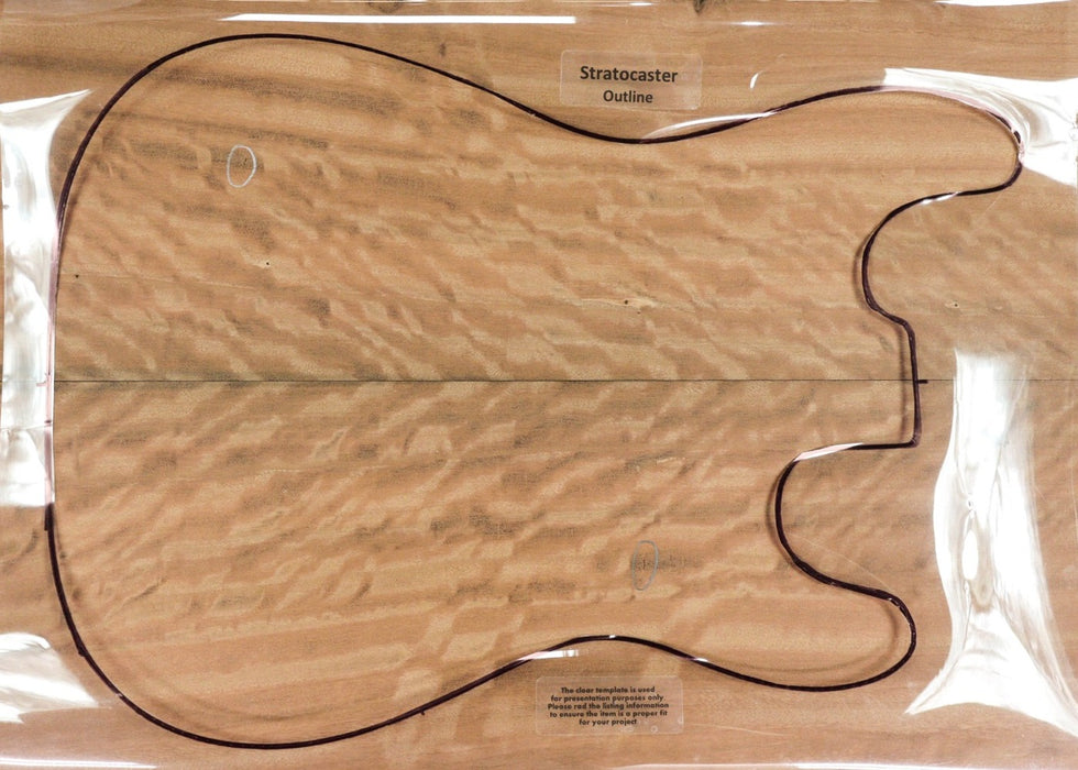 Eucalyptus Guitar set, 0.14" thick (Figured) - Stock# 2-8672