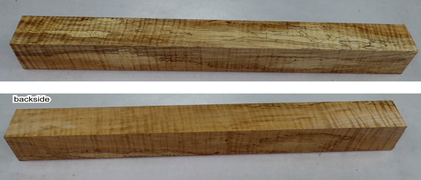 Spalted Maple spindle 2" x 22" - Stock# 2-8749
