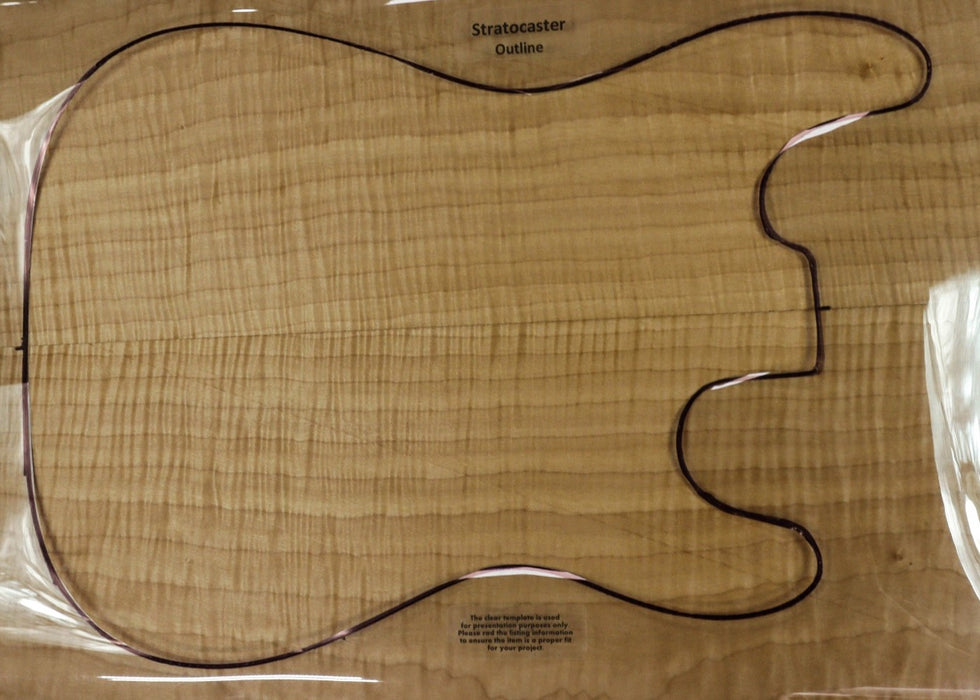 Maple Flame Guitar set, 0.27" thick (4A HIGHLY FIGURED) - Stock# 2-8800