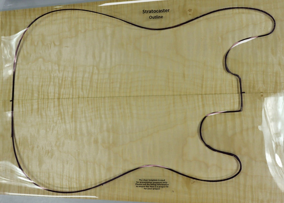 Maple Flame Guitar set, 0.24" thick (+3A FIGURED) - Stock# 2-9167