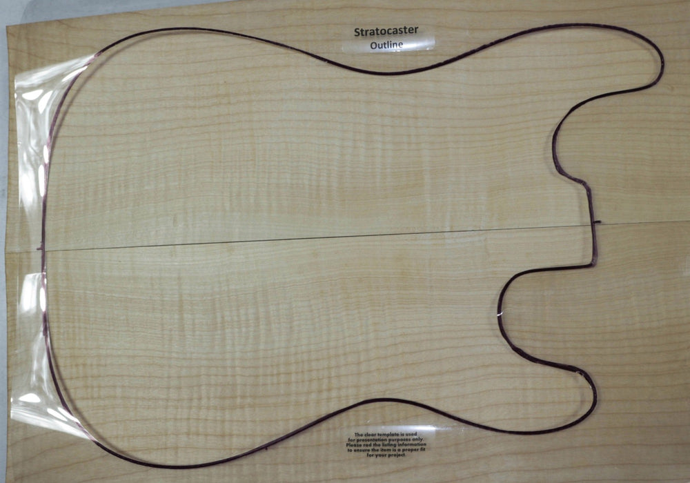 Maple Flame Guitar set, 0.23" thick (+2A Figured) - Stock# 2-9617