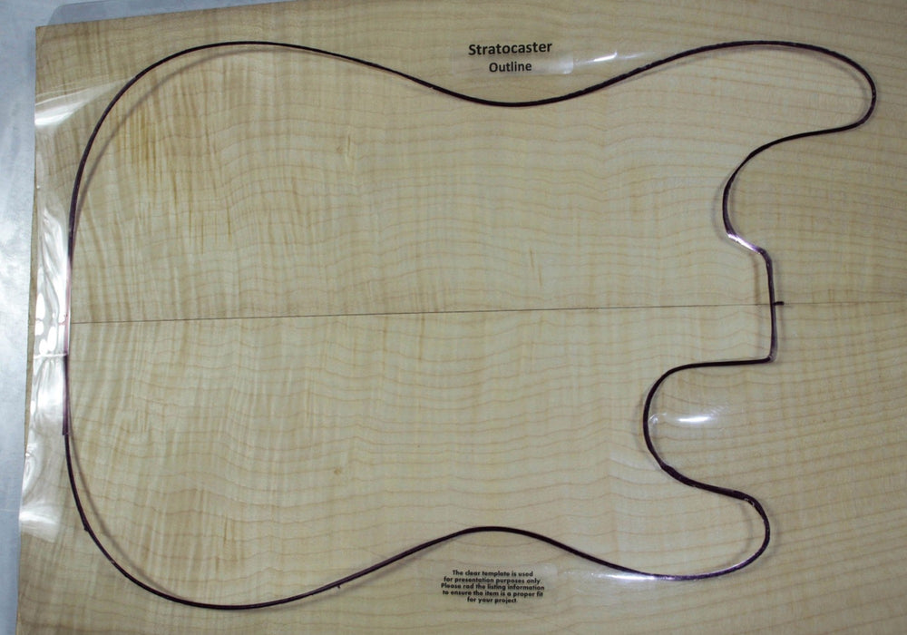 Maple Flame Guitar set, 0.25" thick (+3A FIGURED) - Stock# 2-9823