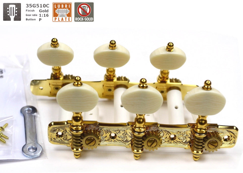 Gotoh 35G510C-P Machine Heads for Classical Guitar (3L + 3R)