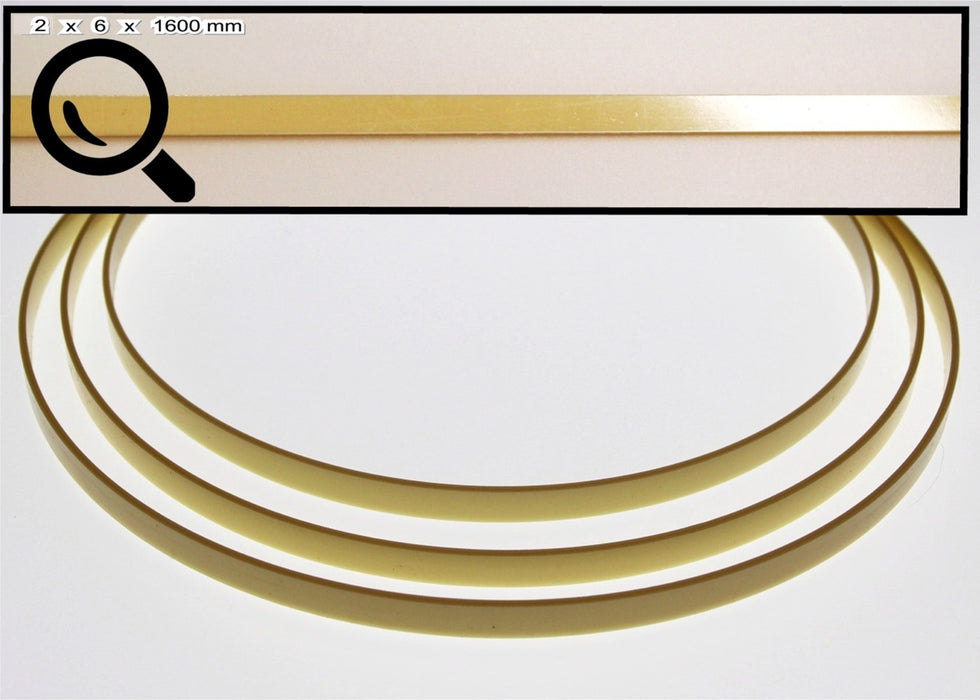 Ivory CAB Binding, 63" long piece (2 x 6 x 1600mm)