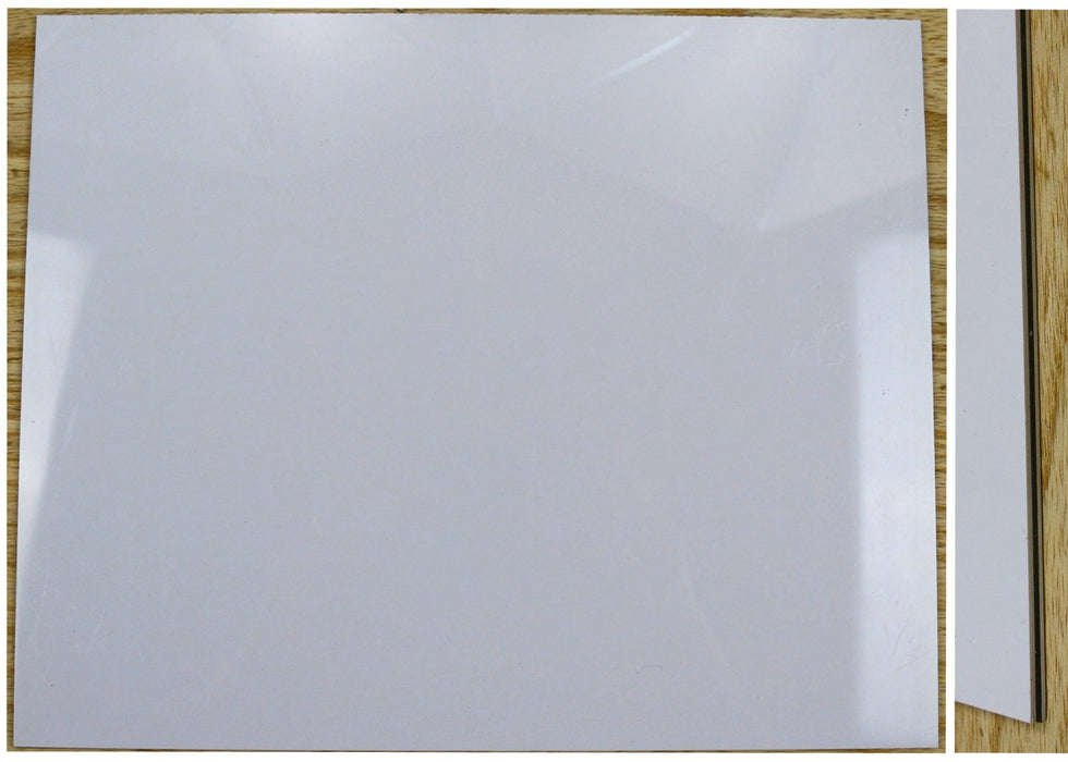 Vinyl White Pickguard sheet, 3 ply 0.09" x 7" x 15"