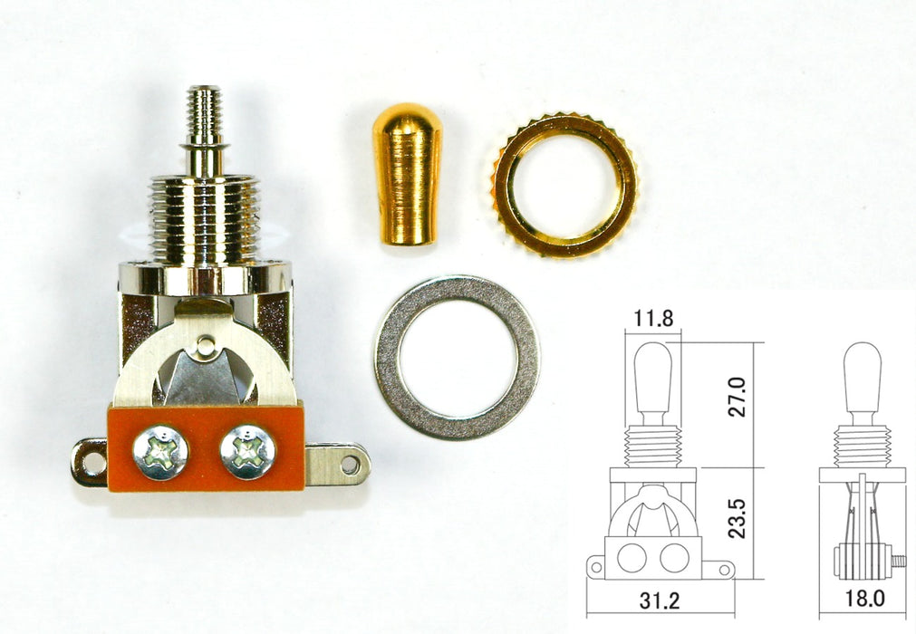 3-way Switch for LP style guitars, Gold
