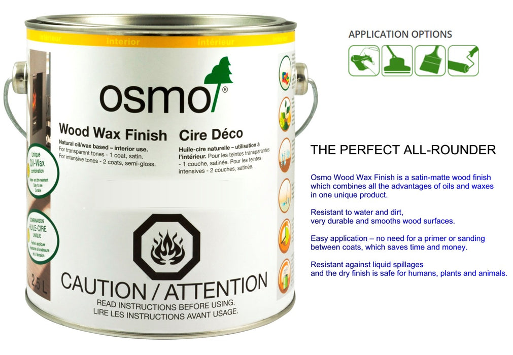 Osmo Wood Wax Finish Transparent Tones, 375ml