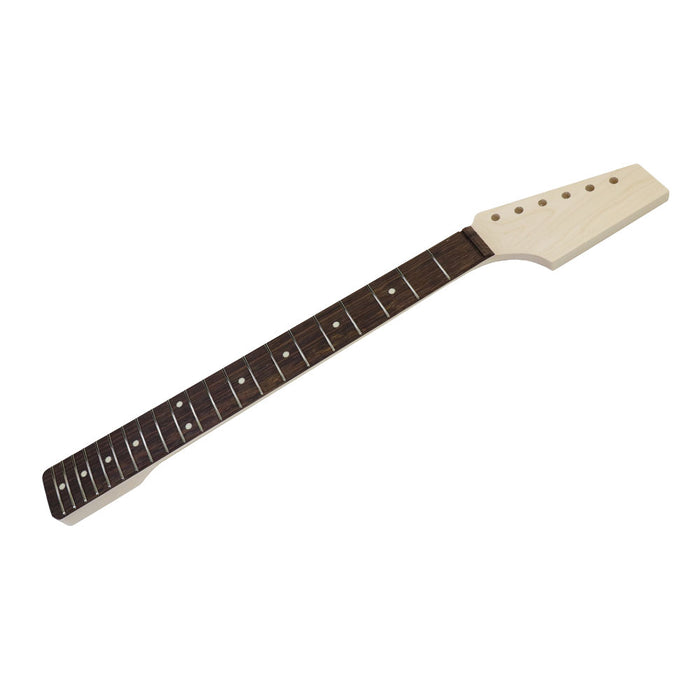 Rock Maple Guitar Neck, Rosewood Fingerboard, 21 Fret Tele - Sanded, shaped, inlaid, fretted